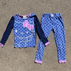 Hello Kitty long sleeve girls size 6 pajamas